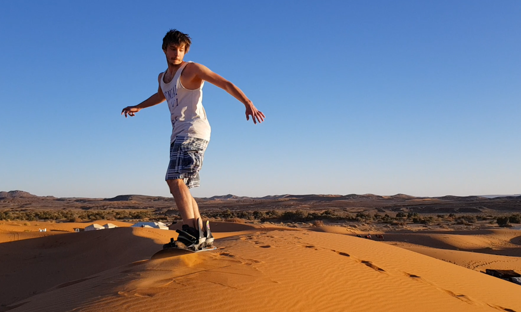 me jumping in the desert